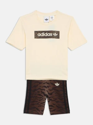 T-shirt z nadrukiem adidas Originals mleczny