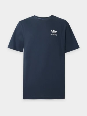T-shirt z nadrukiem adidas Originals niebieski