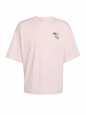 T-shirt z nadrukiem adidas Originals różowy