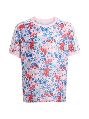 T-shirt z nadrukiem adidas Originals różowy