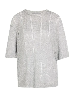 T-shirt z nadrukiem adidas Originals srebrny
