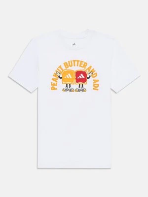 T-shirt z nadrukiem Adidas biały