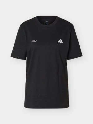 T-shirt z nadrukiem Adidas czarny