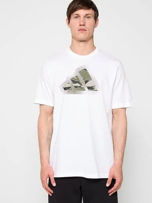 T-shirt z nadrukiem Adidas biały