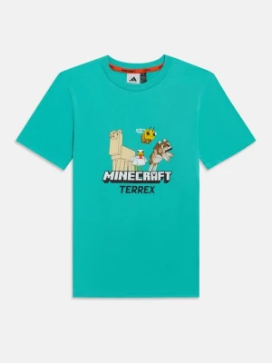 T-shirt z nadrukiem Adidas Terrex petrol