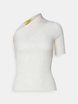 T-shirt z nadrukiem AERON beżowy