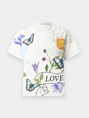 T-shirt z nadrukiem Alice + Olivia