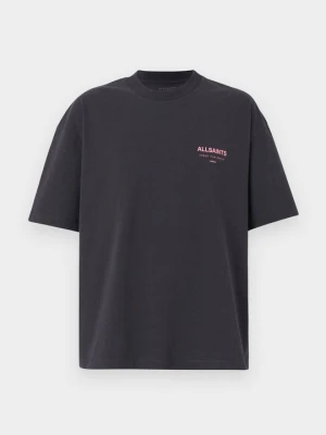T-shirt z nadrukiem AllSaints czarny