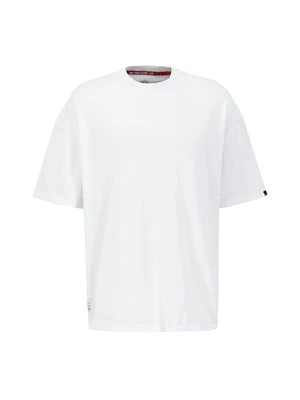T-shirt z nadrukiem Alpha Industries biały