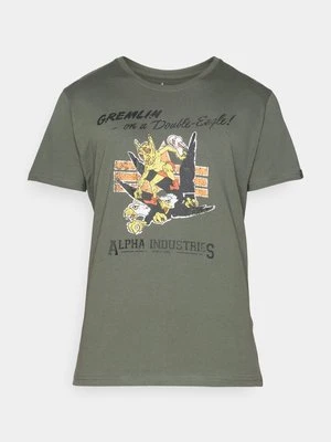 T-shirt z nadrukiem alpha industries