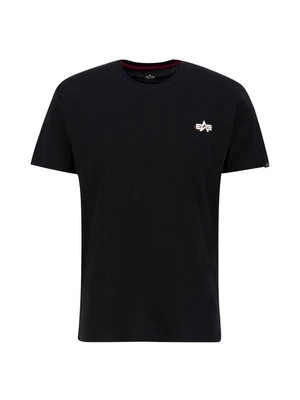 T-shirt z nadrukiem Alpha Industries czarny