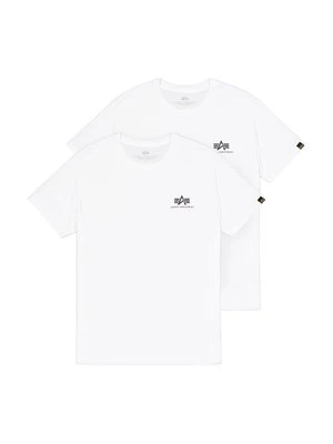 T-shirt z nadrukiem Alpha Industries biały