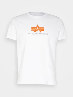 T-shirt z nadrukiem Alpha Industries biały