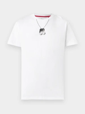 T-shirt z nadrukiem Alpha Industries biały