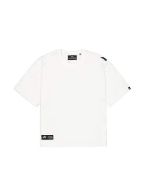 T-shirt z nadrukiem Alpha Industries biały