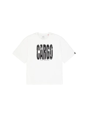 T-shirt z nadrukiem Alpha Industries biały