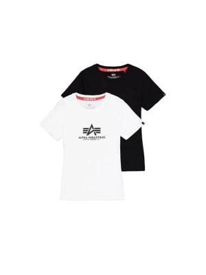 T-shirt z nadrukiem Alpha Industries biały