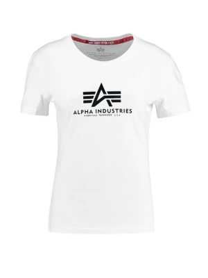 T-shirt z nadrukiem Alpha Industries biały