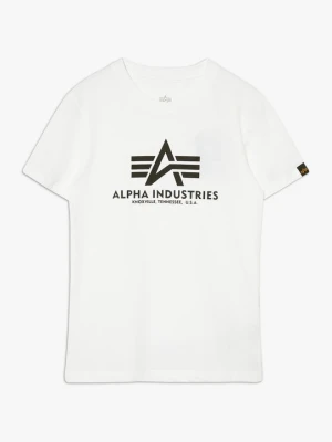 T-shirt z nadrukiem Alpha Industries biały
