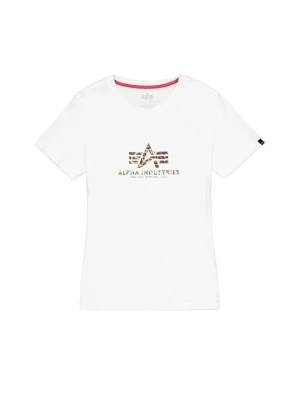 T-shirt z nadrukiem Alpha Industries biały