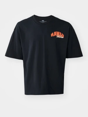T-shirt z nadrukiem Alpha Industries czarny