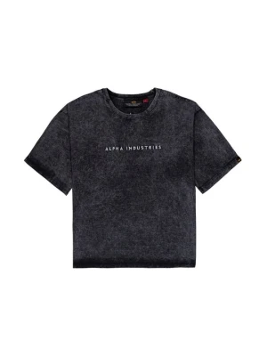 T-shirt z nadrukiem Alpha Industries czarny