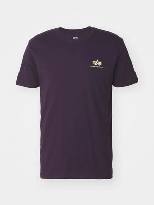 T-shirt z nadrukiem Alpha Industries fioletowy