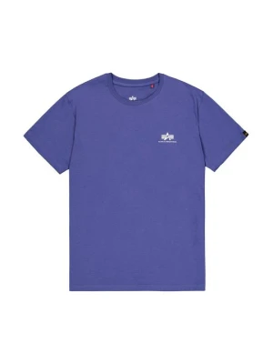 T-shirt z nadrukiem Alpha Industries fioletowy