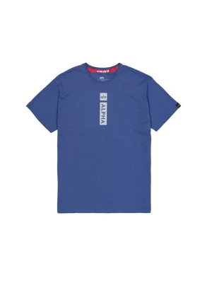 T-shirt z nadrukiem Alpha Industries fioletowy