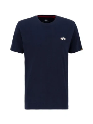 T-shirt z nadrukiem Alpha Industries granatowy