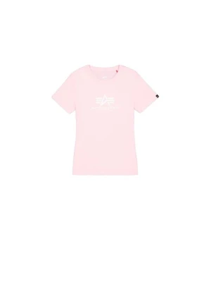 T-shirt z nadrukiem Alpha Industries jasnoróżowy