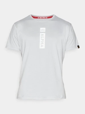 T-shirt z nadrukiem Alpha Industries jasnoszary