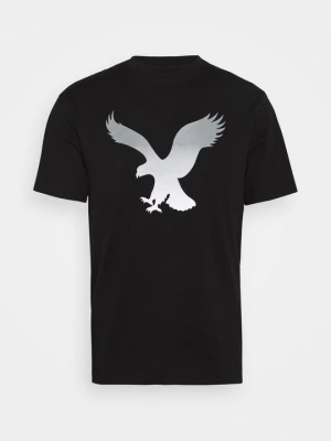 T-shirt z nadrukiem American Eagle czarny