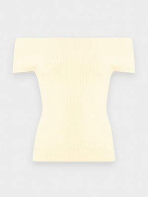T-shirt z nadrukiem Anna Field jasnożółty