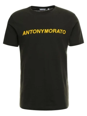 T-shirt z nadrukiem Antony Morato khaki