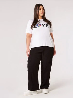 T-shirt z nadrukiem Apricot