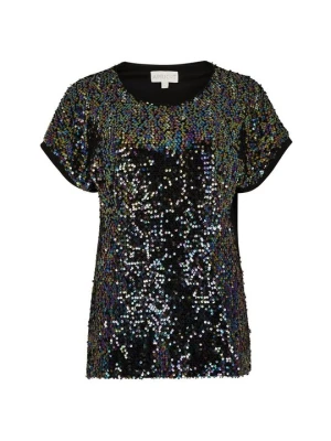 T-shirt z nadrukiem Apricot czarny