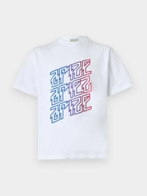 T-shirt z nadrukiem Aries biały