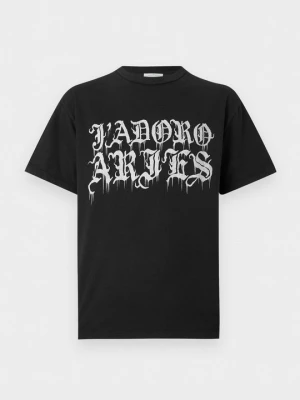 T-shirt z nadrukiem Aries czarny