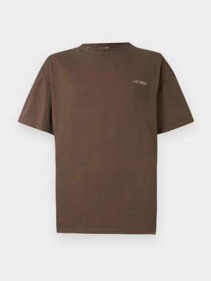 T-shirt z nadrukiem ARKK Copenhagen brązowy