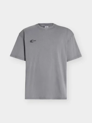 T-shirt z nadrukiem ARKK Copenhagen szary melanż