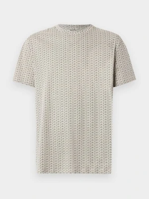 T-shirt z nadrukiem Armani Exchange beżowy
