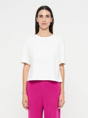 T-shirt z nadrukiem Armani Exchange biały
