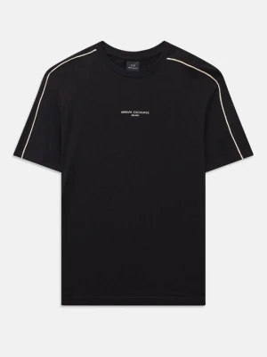 T-shirt z nadrukiem Armani Exchange czarny