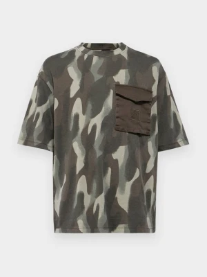 T-shirt z nadrukiem Armani Exchange jasnoszary
