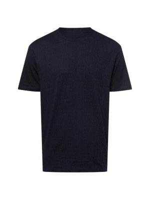 T-shirt z nadrukiem Armani Exchange niebieski