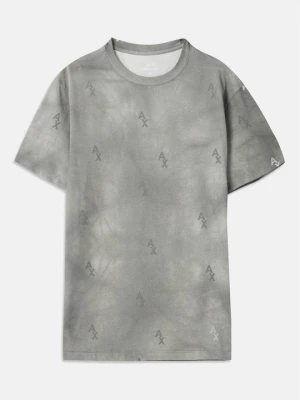 T-shirt z nadrukiem Armani Exchange szary