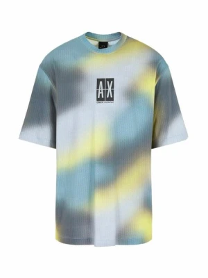 T-shirt z nadrukiem Armani Exchange żółty