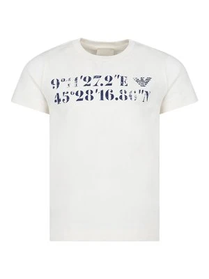 T-shirt z nadrukiem Armani Junior