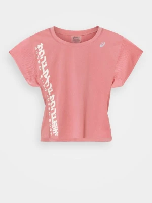 T-shirt z nadrukiem Asics jasnoróżowy